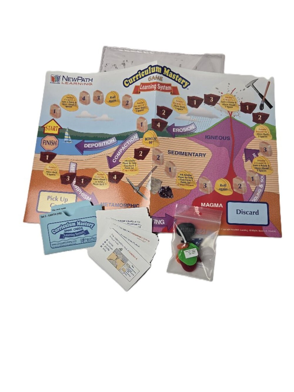 NewPath Learning Rock Cycle Curriculum Mastery Game Earth Science 30 Cards
